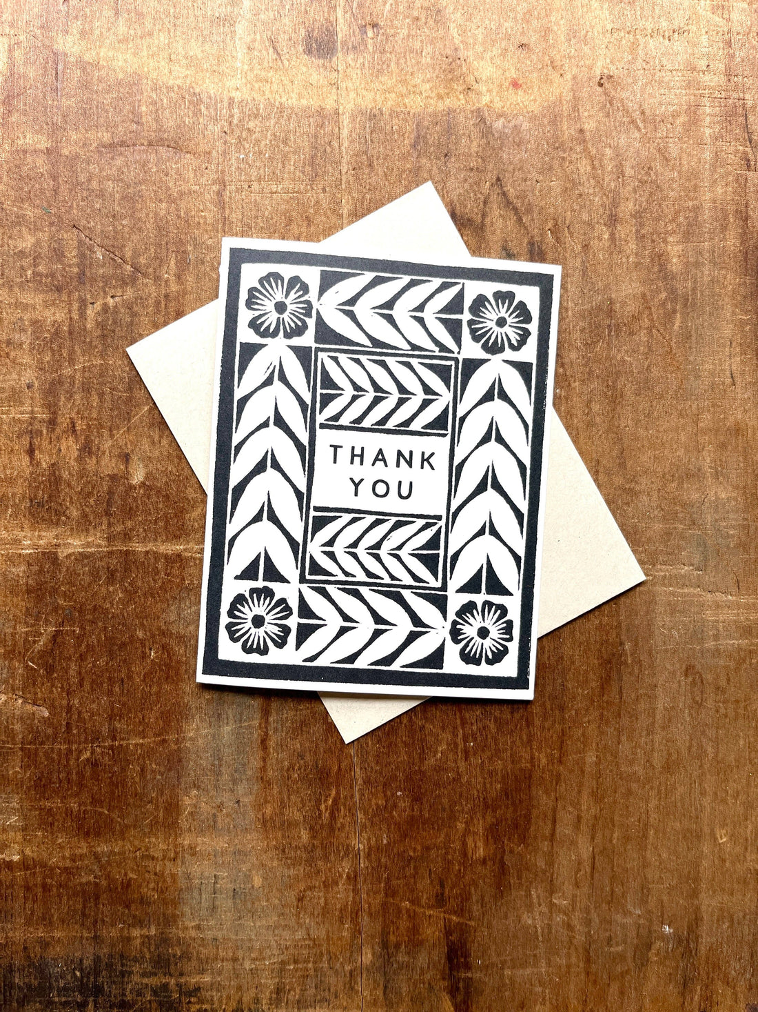Thank You Folk Art Card