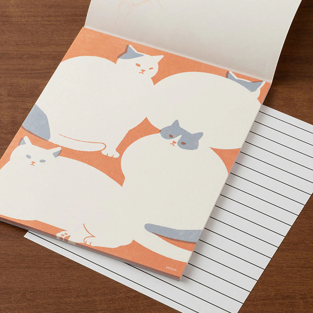 Kimagure Cat Pattern Letter Paper