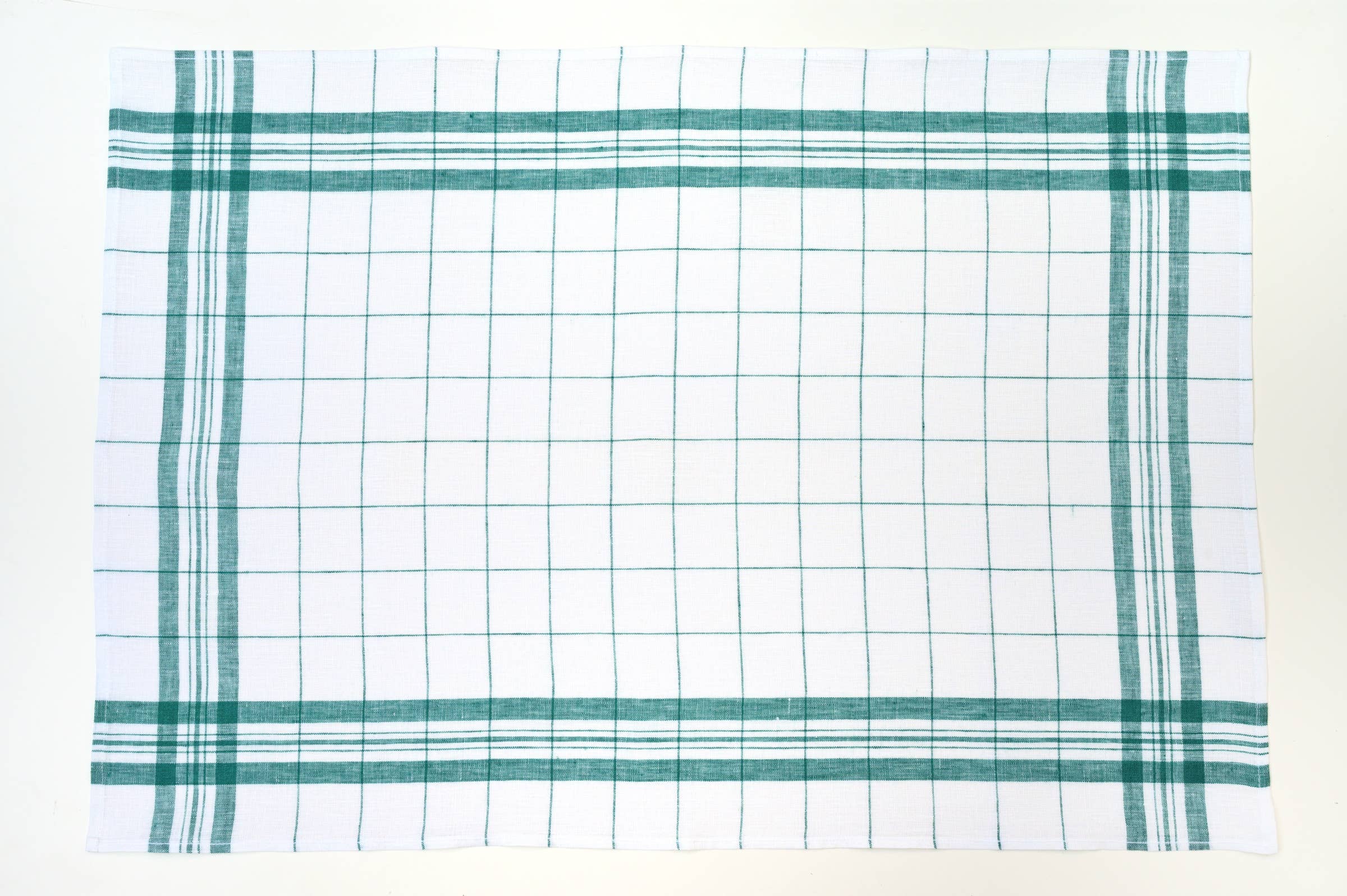 Linen Glass Towel: Green
