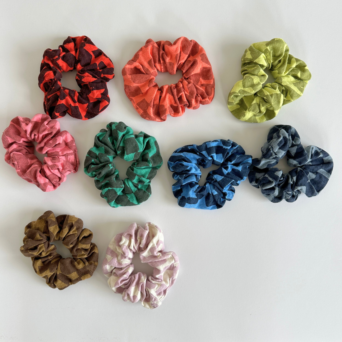 Zero Waste Scrunchie - Hot Coral