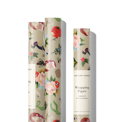 Christmas Wrapping Paper: Roll of 3 Sheets