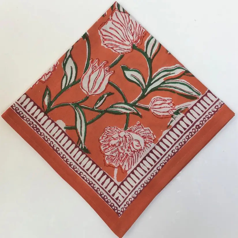 Cotton Block Printed Napkins
