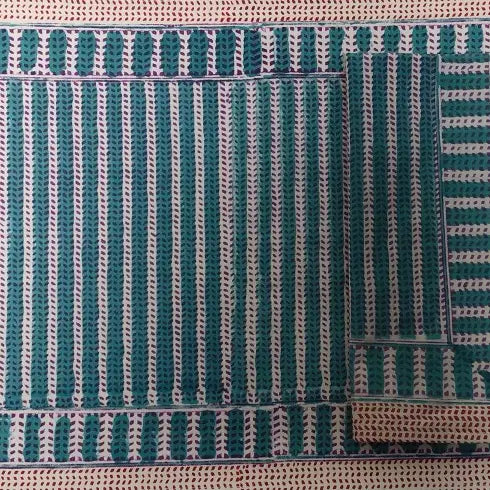 Cotton Placemat - Camelia Stripe