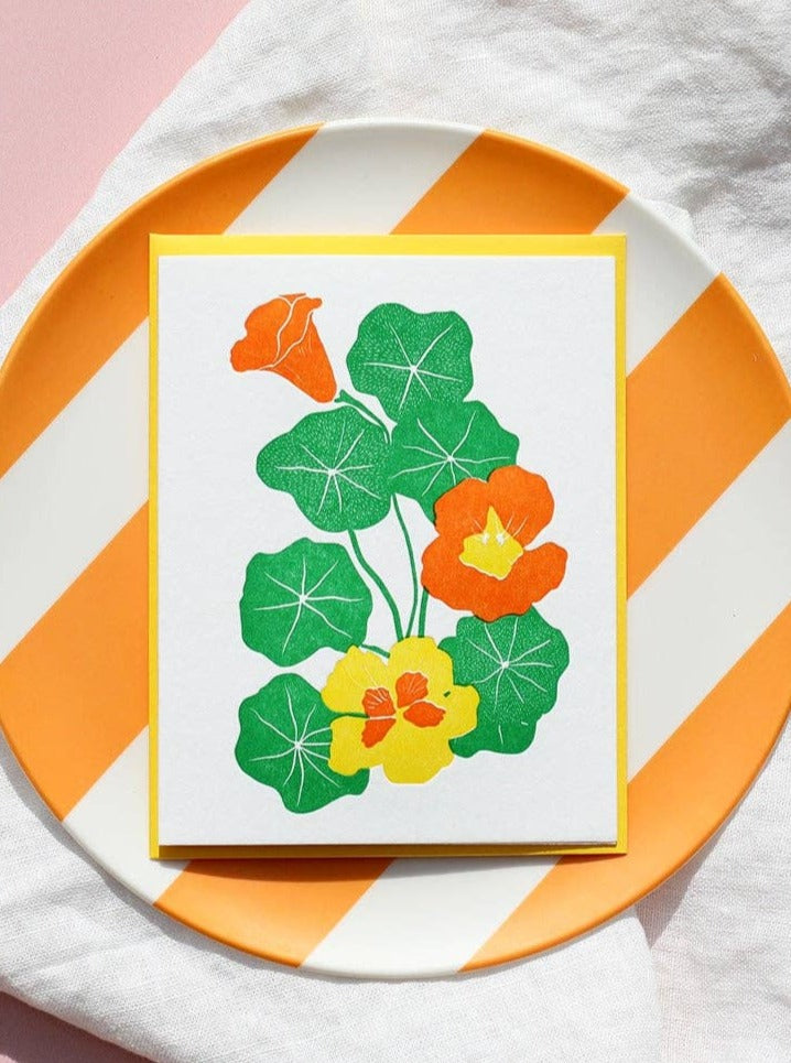 Climbing Nasturtiums Card