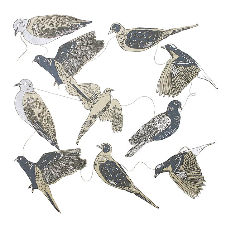 Turtle Doves Garland