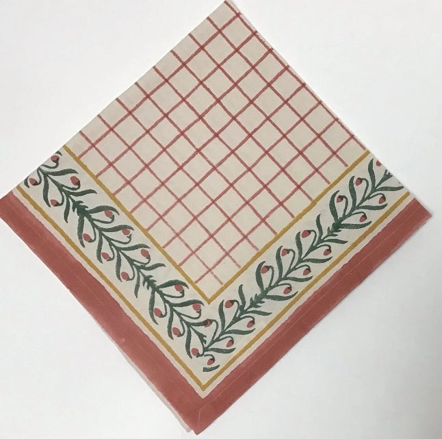 Cotton Block Printed Napkins