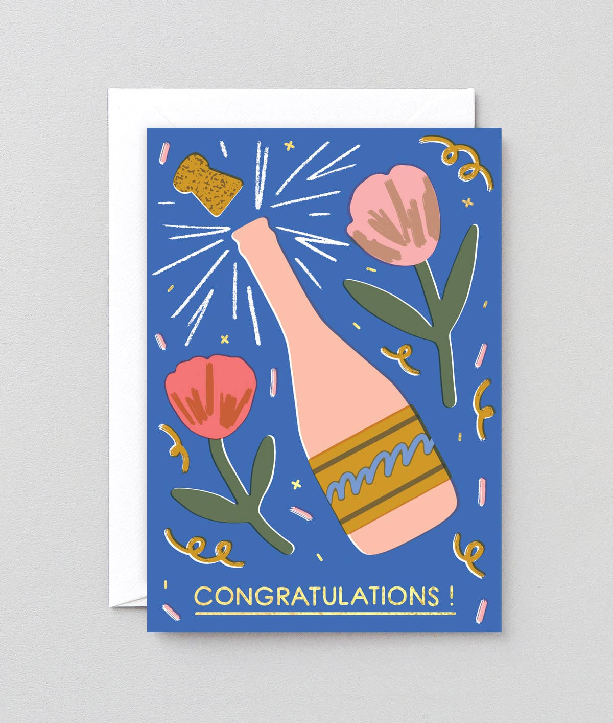 Champagne Congratulations Card