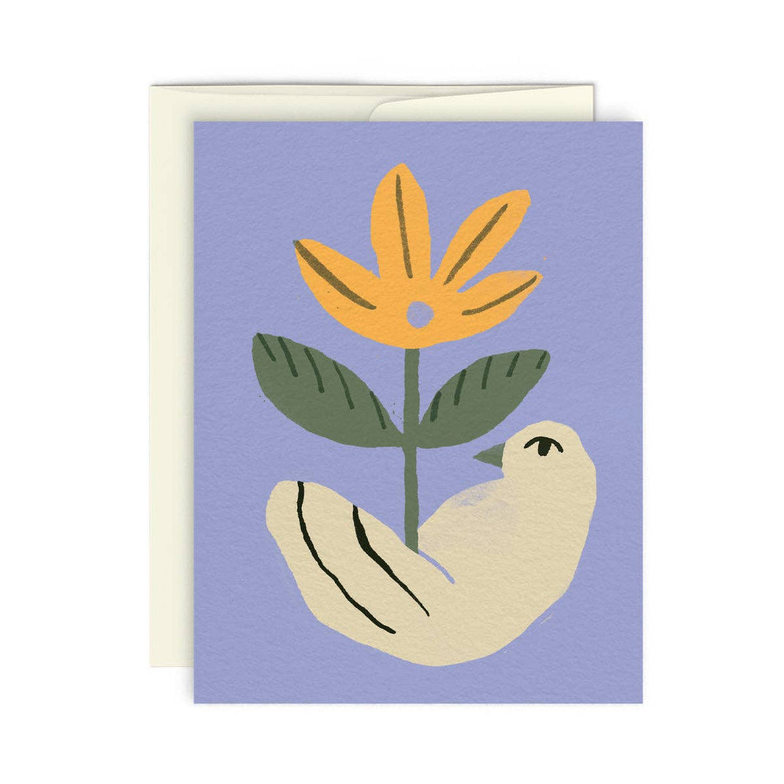 Flower and Bird Card