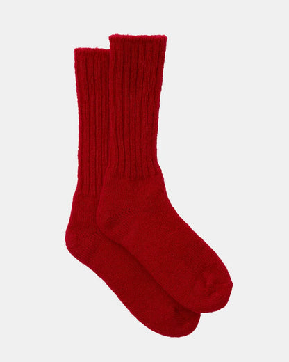 Mohair Socks - Red
