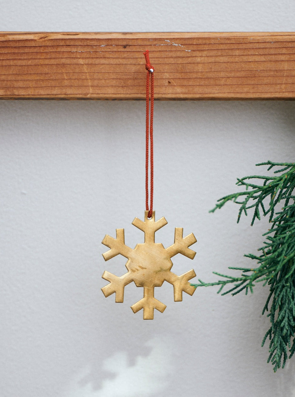 Brass Snowflake Ornament - D