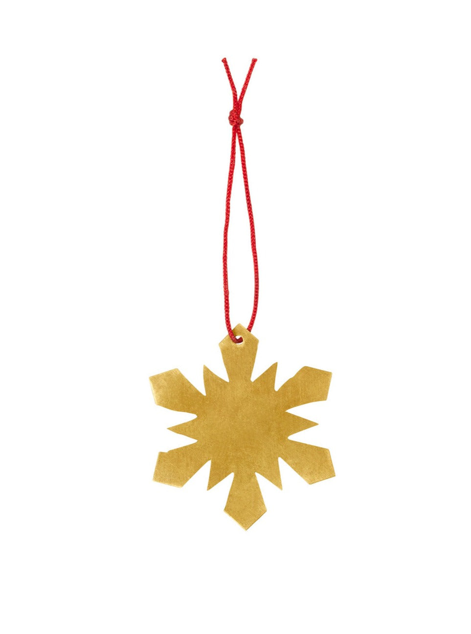 Brass Snowflake Ornament - E