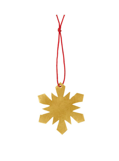 Brass Snowflake Ornament - E