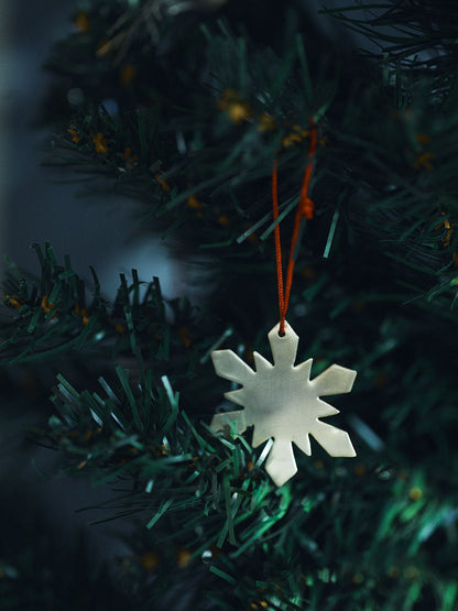 Silver Plated Snowflake Ornament