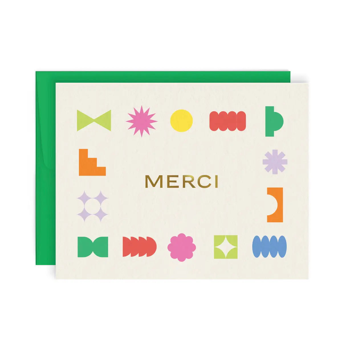 Geometric Thank You / Merci Card