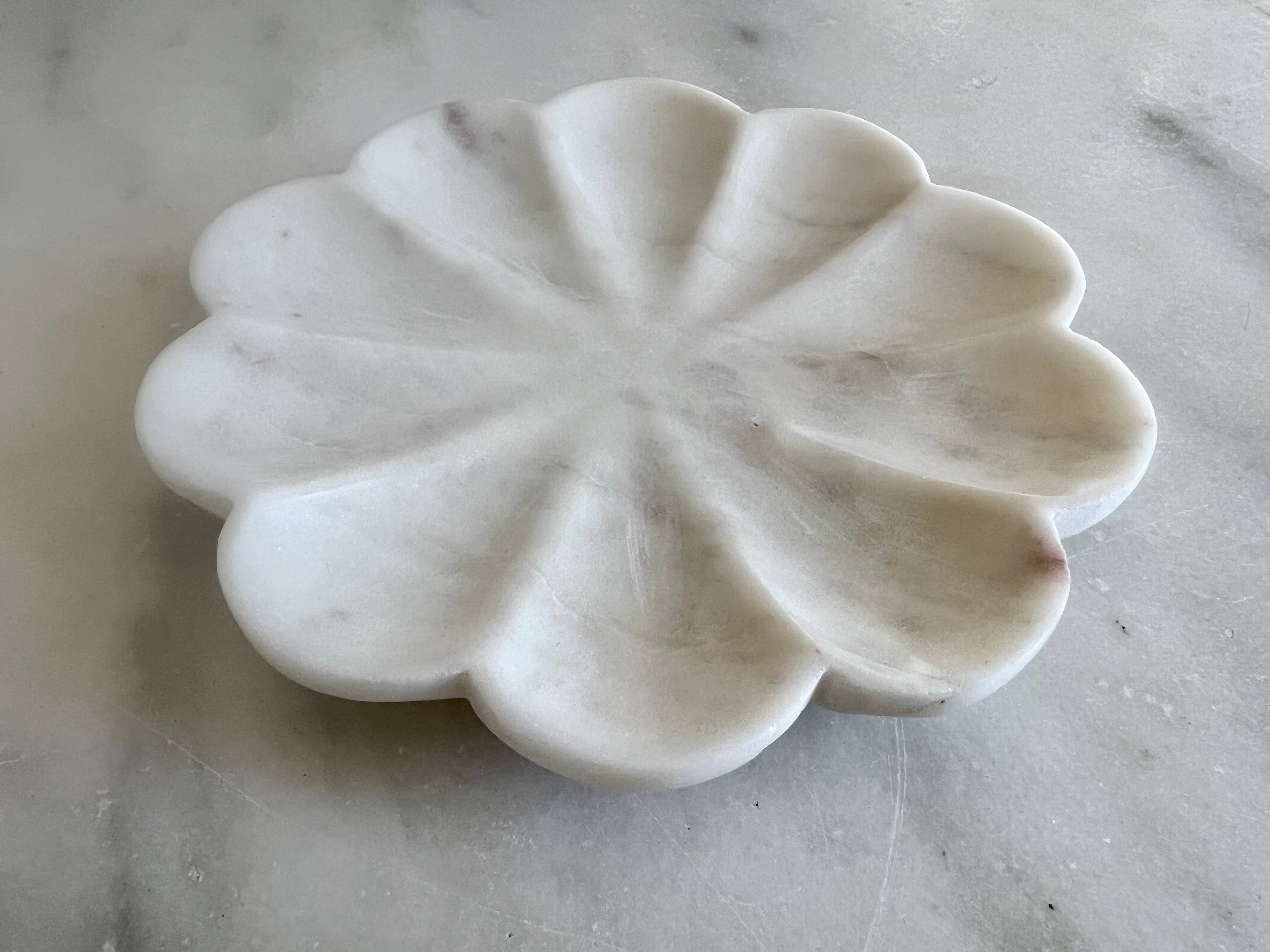 Marble Flower Dish