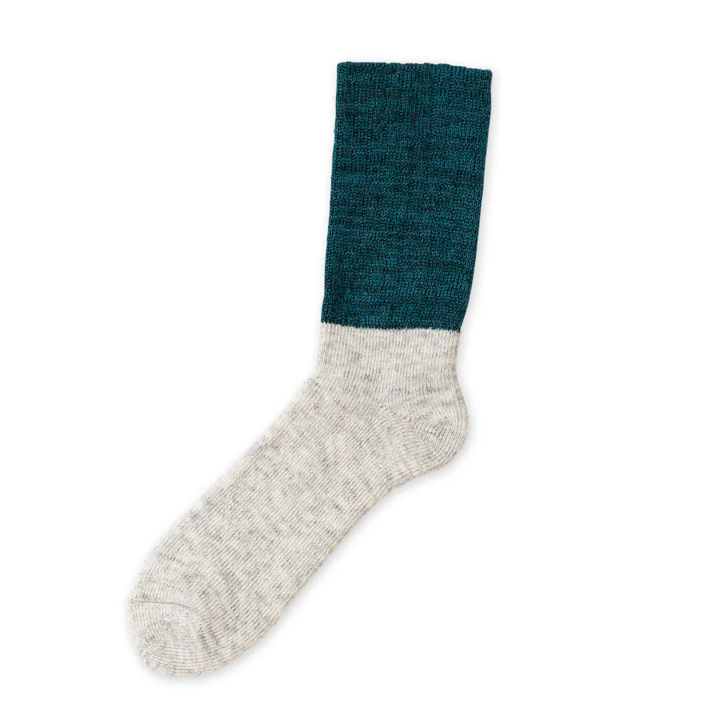 Mohair Wool Pile Socks - Green