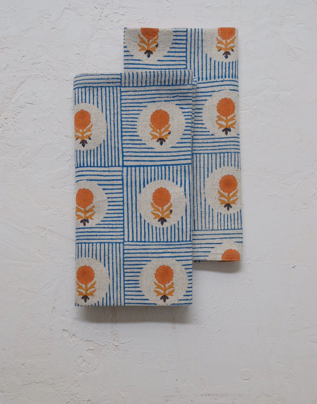 Linen Block Print Napkins - Namita