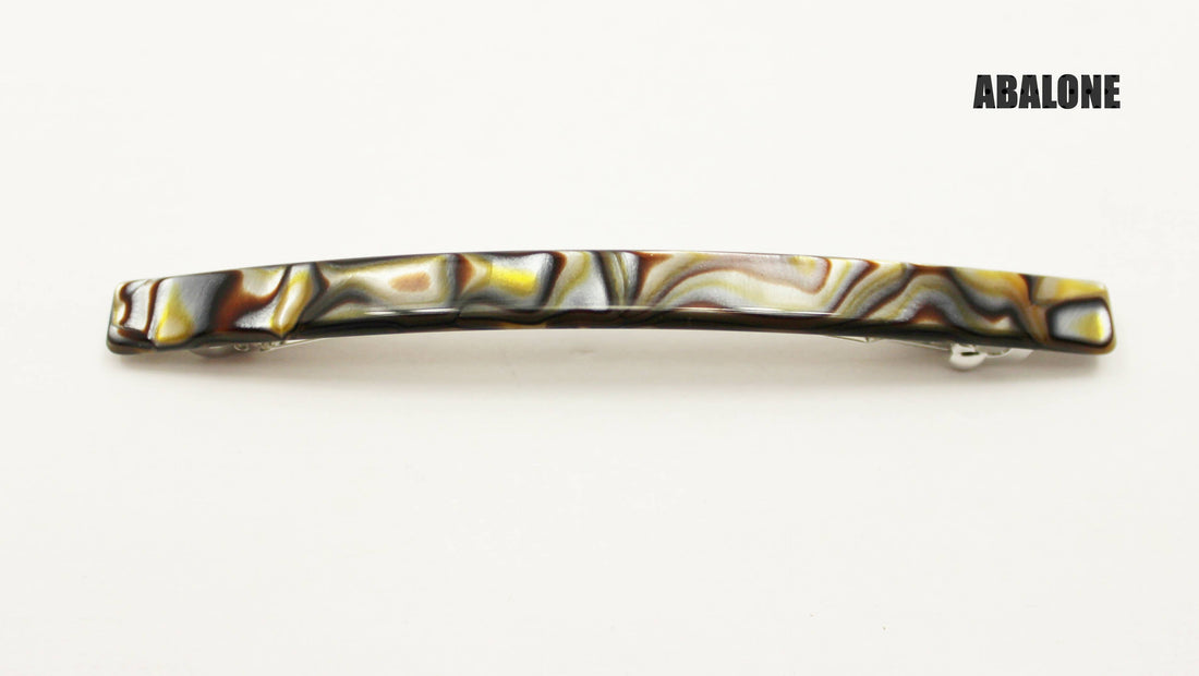Narrow French Barrettes: Abalone