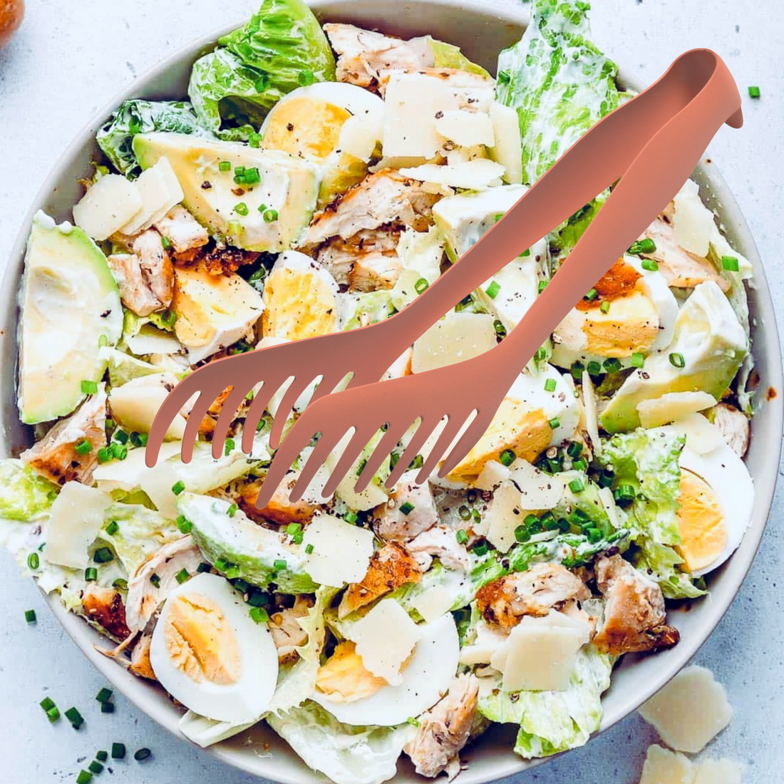Serving Tongs: Pastel Blue