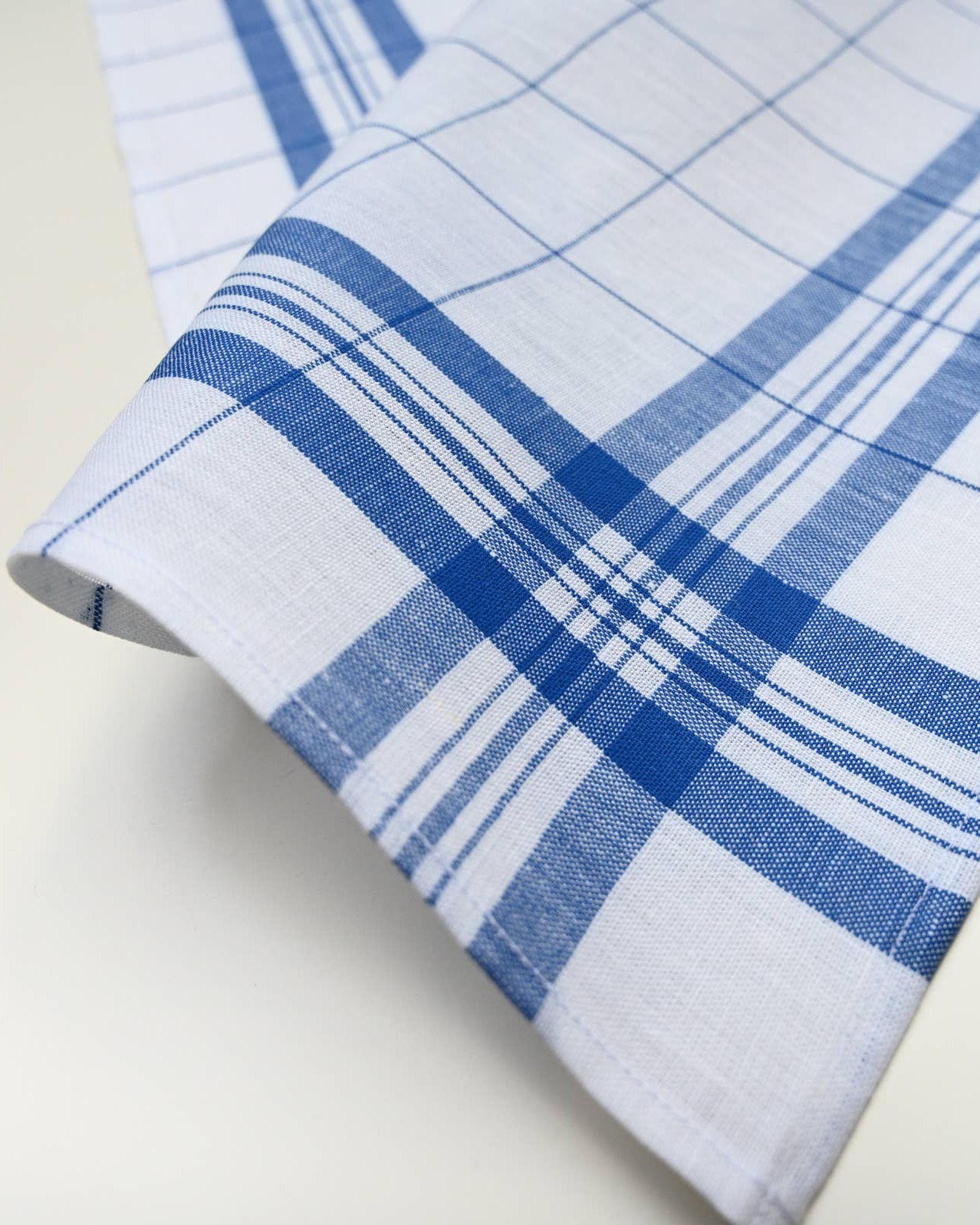 Linen Glass Towel: Blue