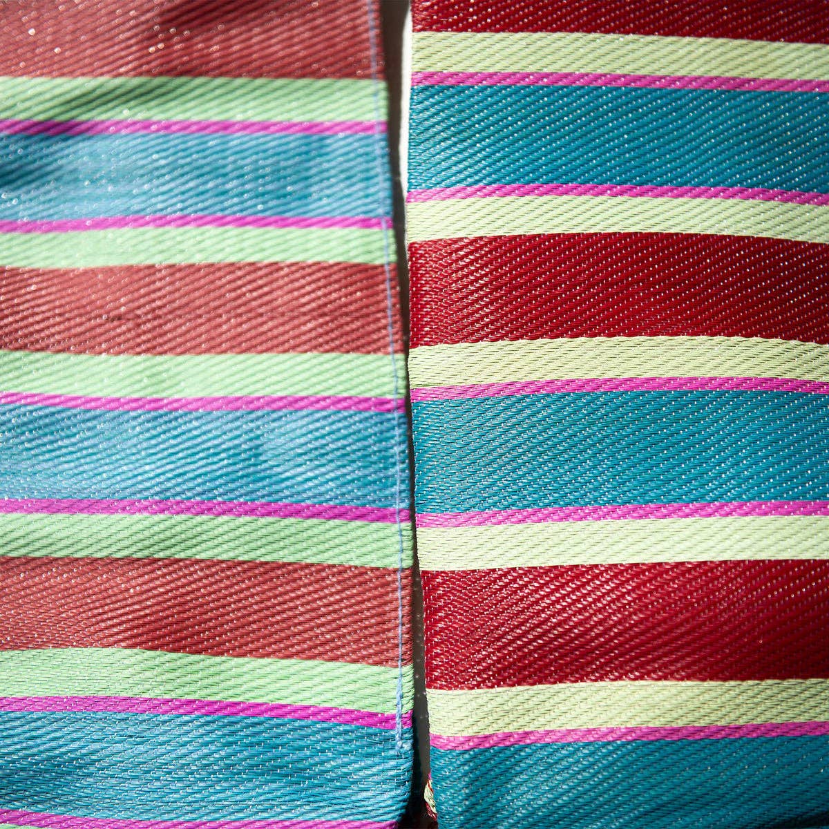 Stripe Bag - Rectangle: Red x Blue