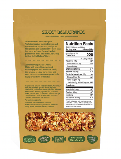 Turmeric &amp; Super Seed Granola