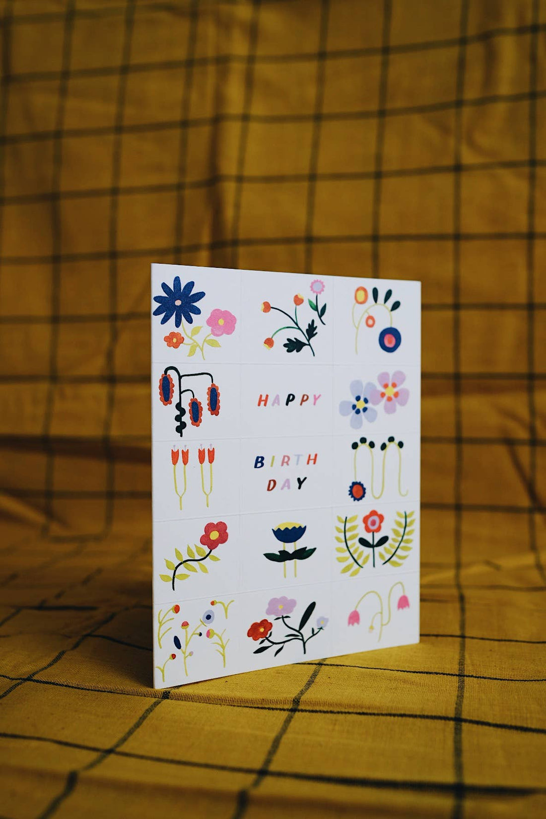 Flower Doodles Birthday Card