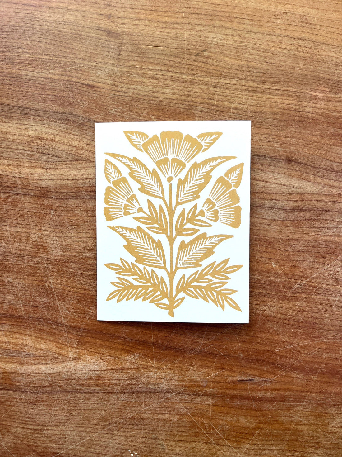 Marigold Floral Card