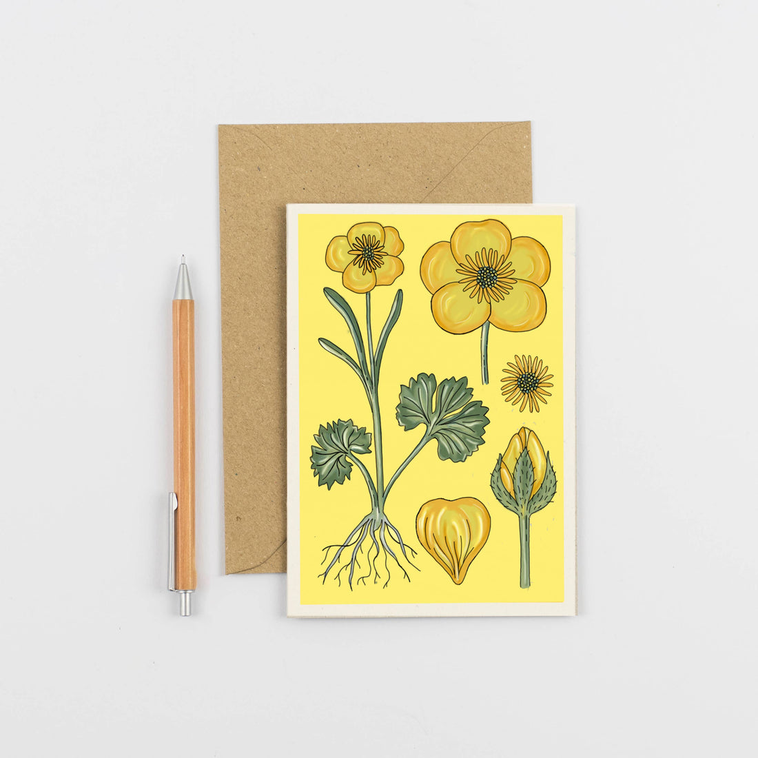 Vintage Buttercup Card