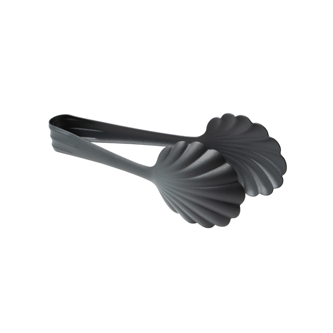 Scalloped Bakery Tongs: Matte Grey