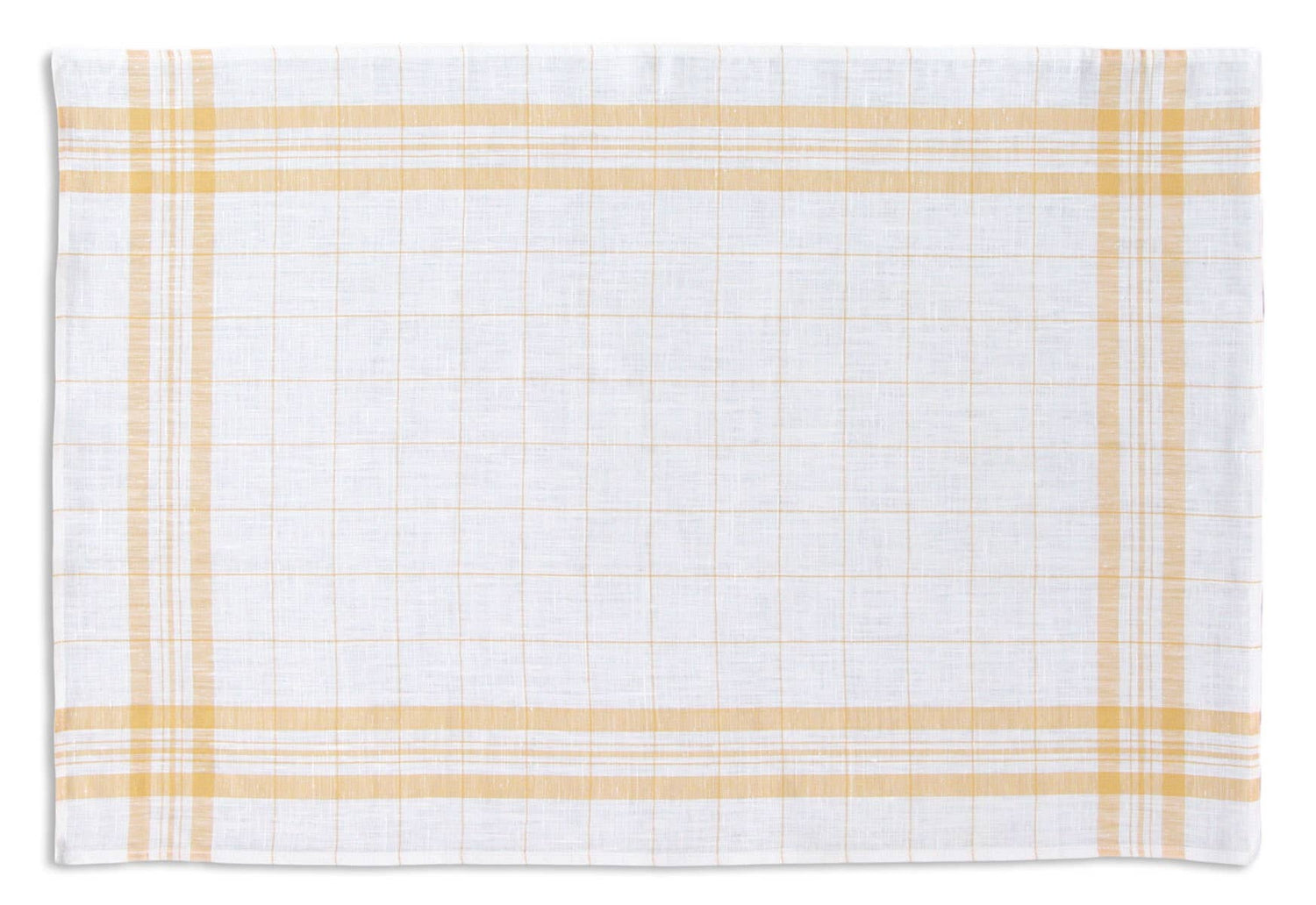 Linen Glass Towel: Yellow