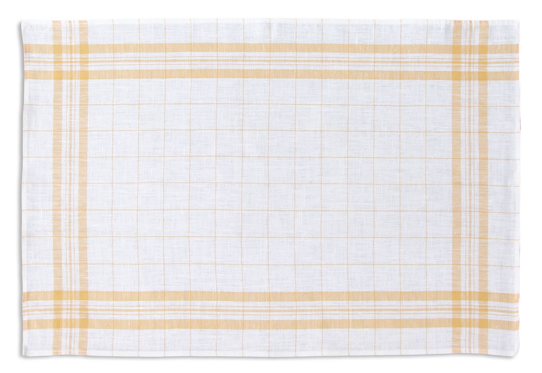 Linen Glass Towel: Yellow