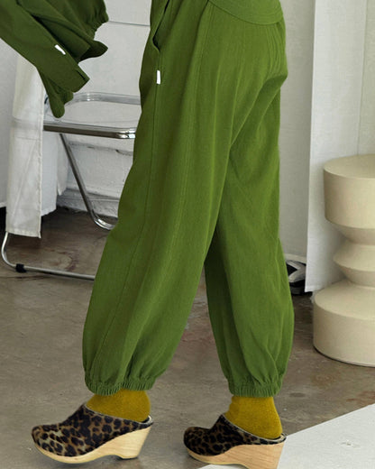 Balloon Pants - Collard Green