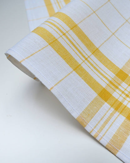 Linen Glass Towel: Yellow
