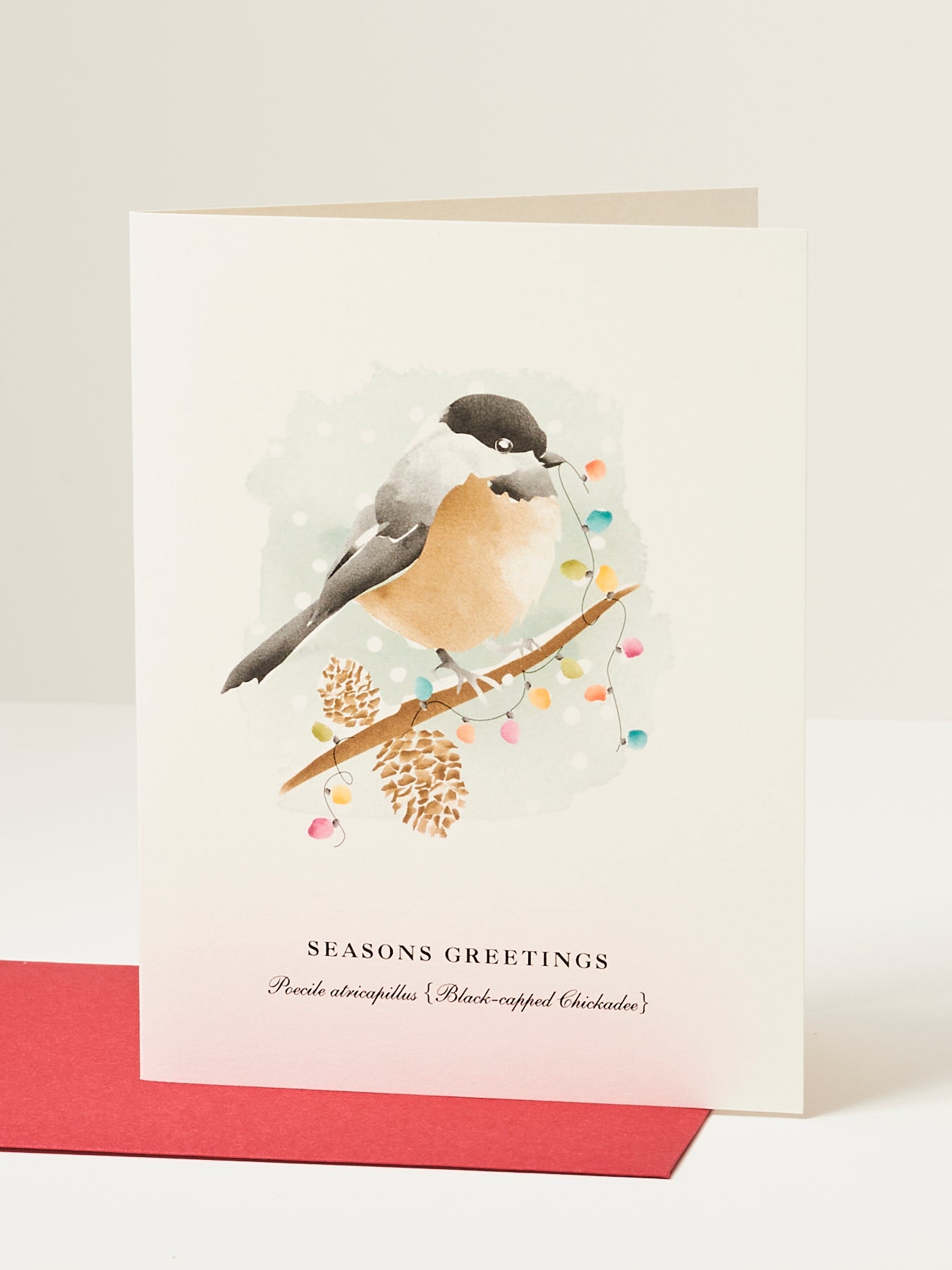 Season’s Greetings Chickadee Card