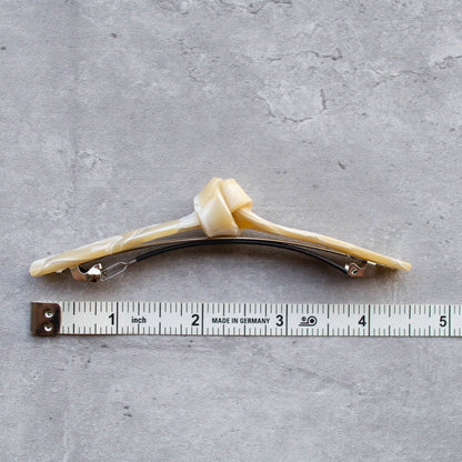 French Twist Hair Barrette: Taupe Mix