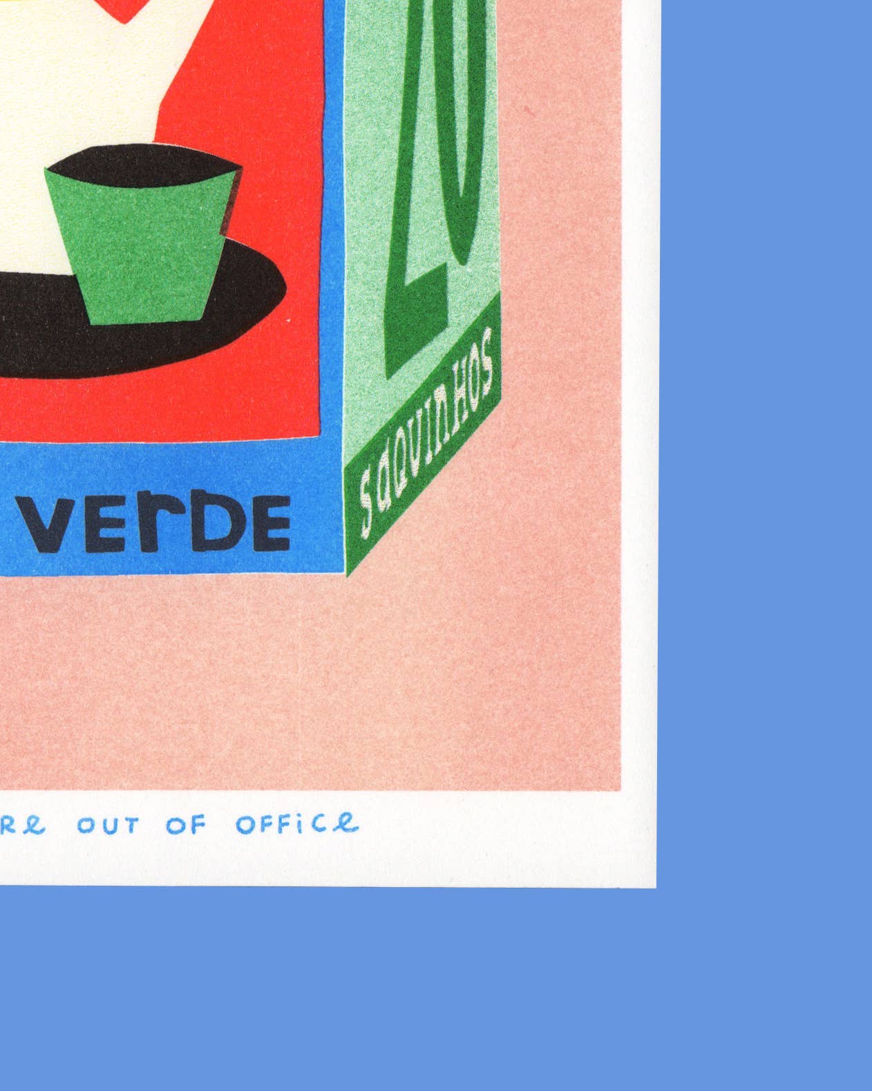 Box of Tea Risograph Print
