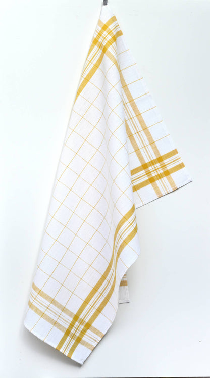 Linen Glass Towel: Yellow