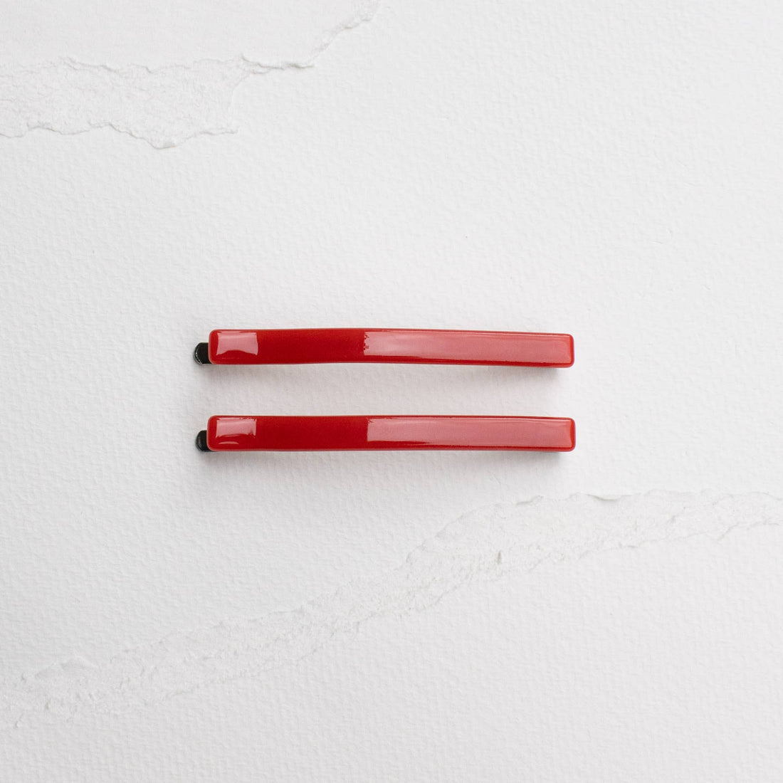 Simple Bobby Pin Set: Red
