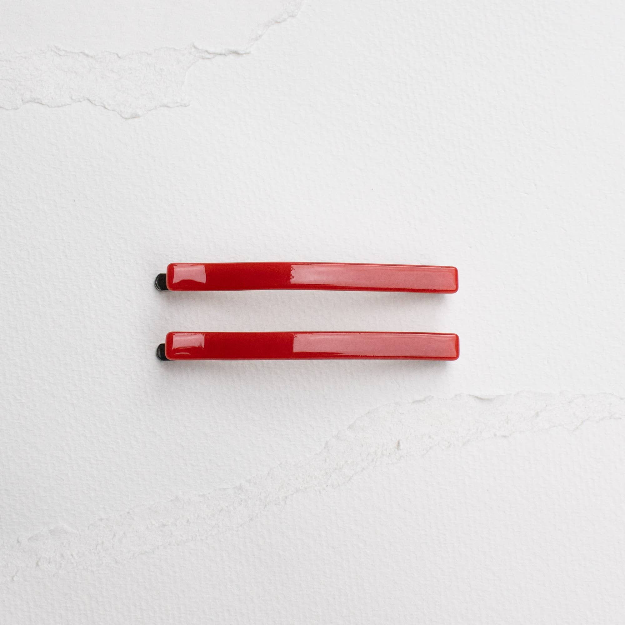 Simple Bobby Pin Set: Red