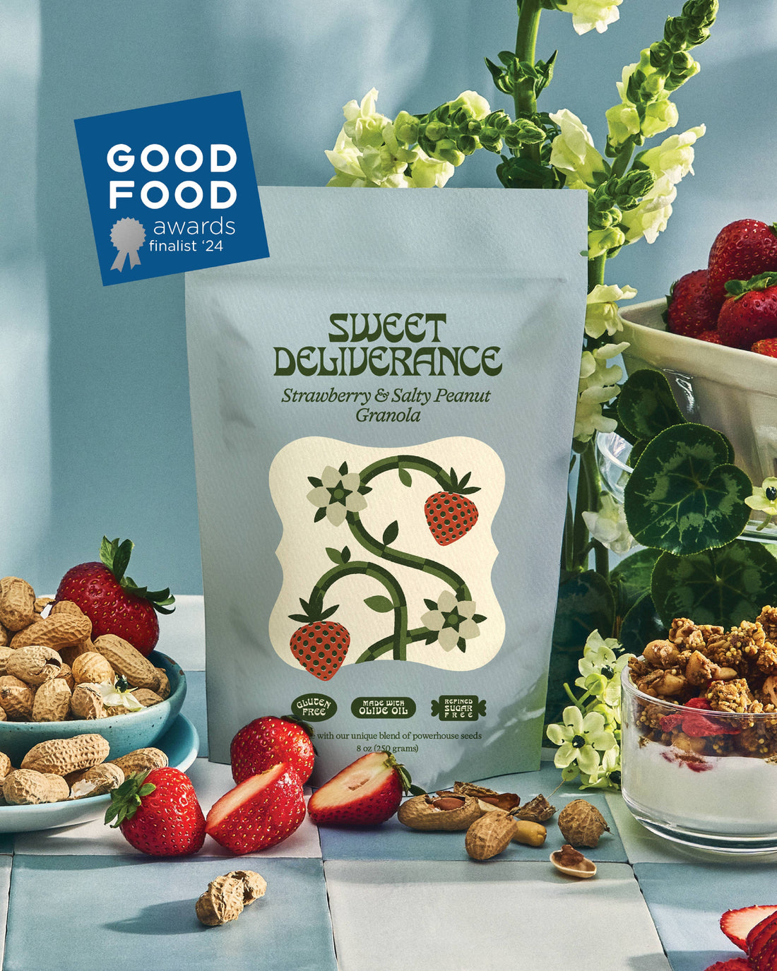 Strawberry &amp; Salty Peanut Granola