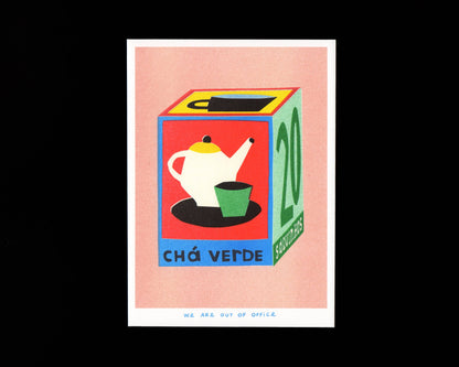 Box of Tea Risograph Print