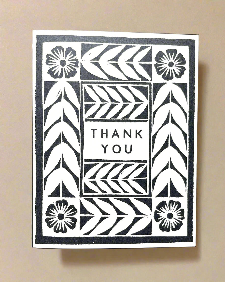 Thank You Folk Art Card