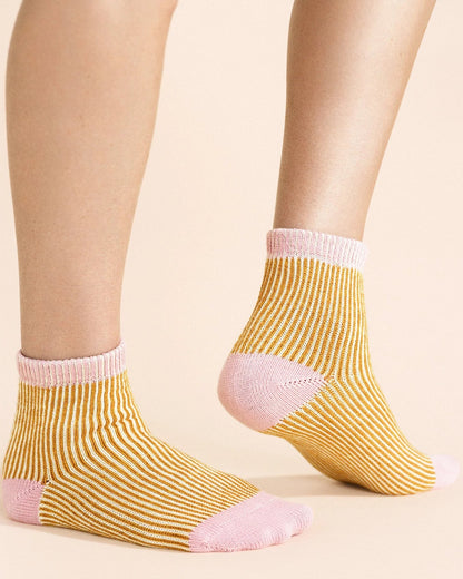 Umbrella Short Crew Sock - Cantalope