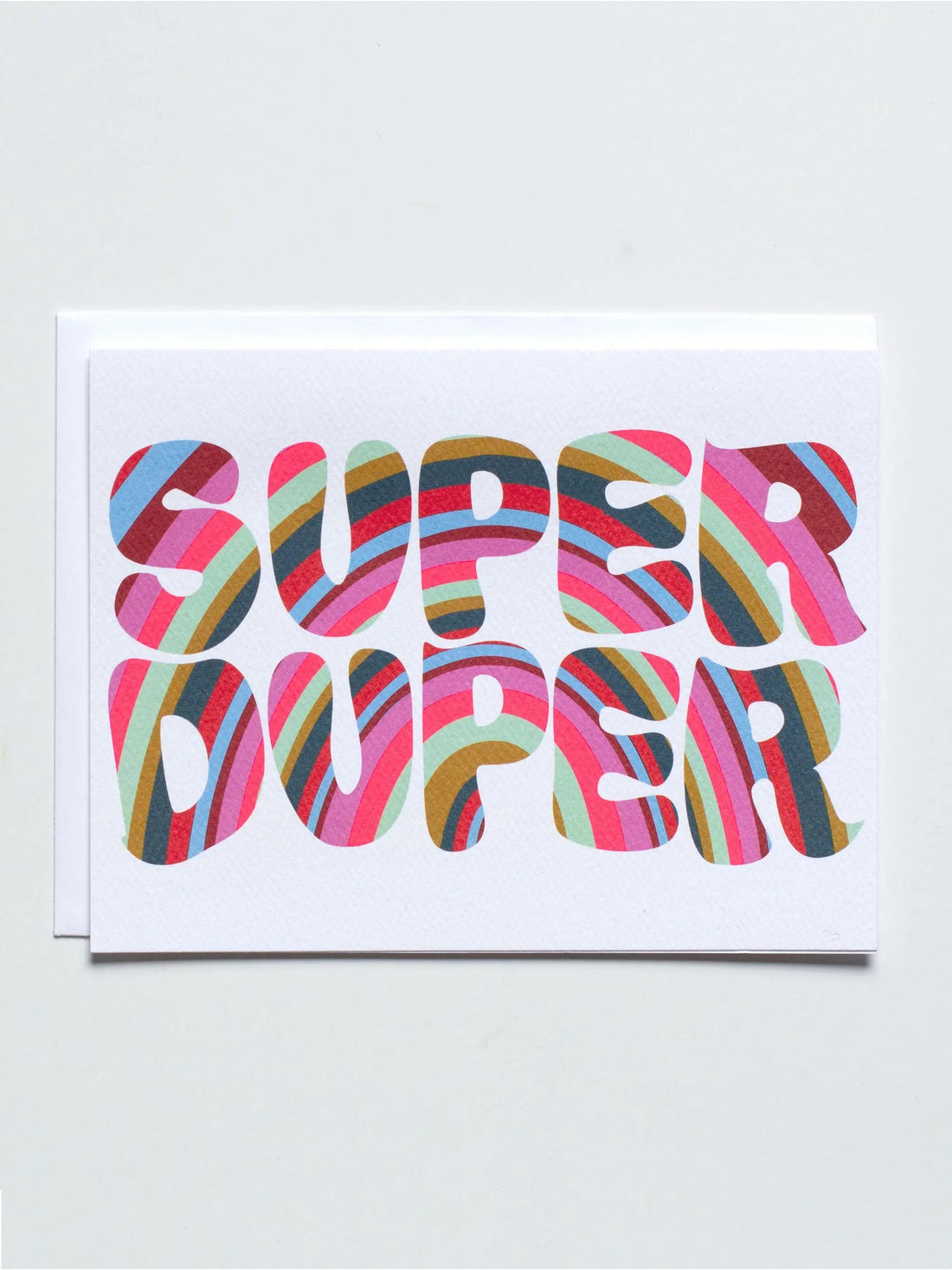 Super Duper Rainbow Note Card