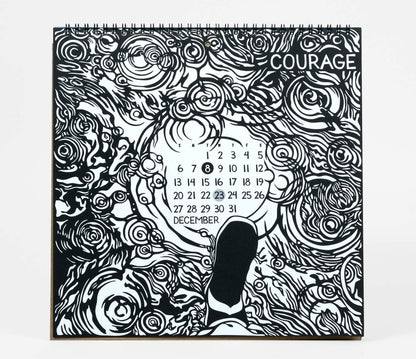 Nikki McClure 2026 Calendar : Courage