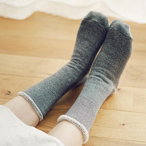 Silk Cotton Lounge Sock - Beer Amber