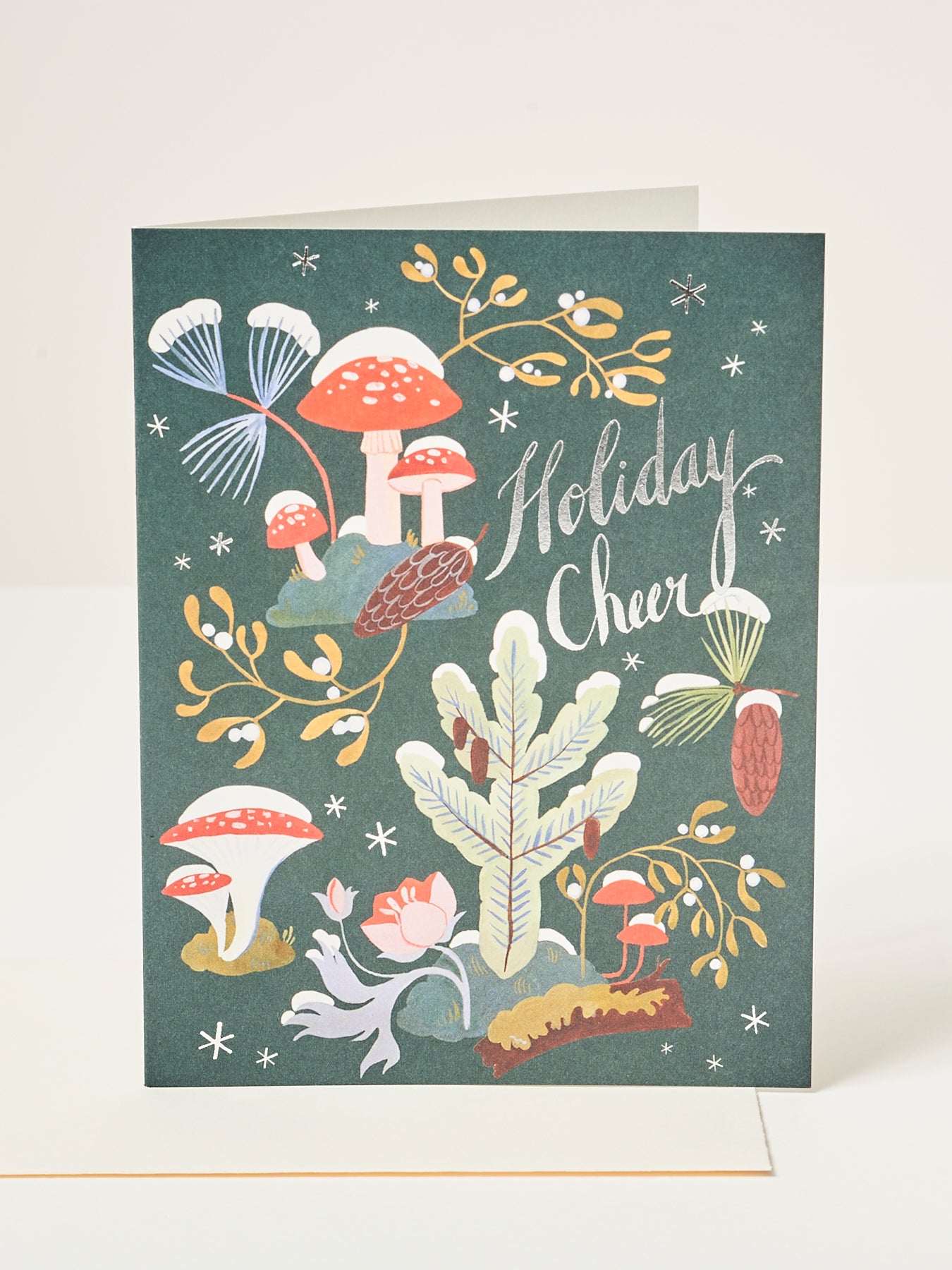 Holiday Cheer Mushrooms Card