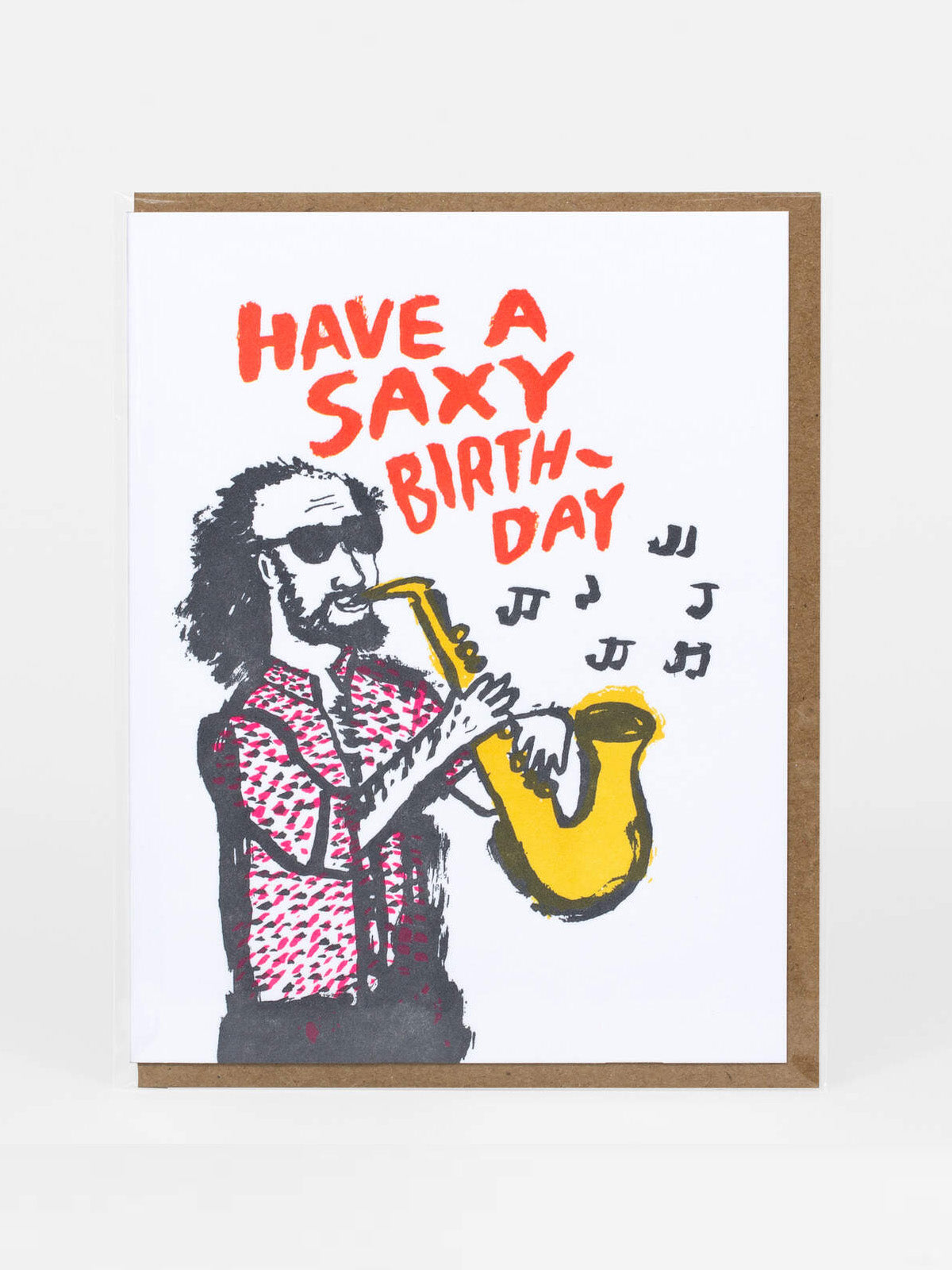 Saxy Birthday Card