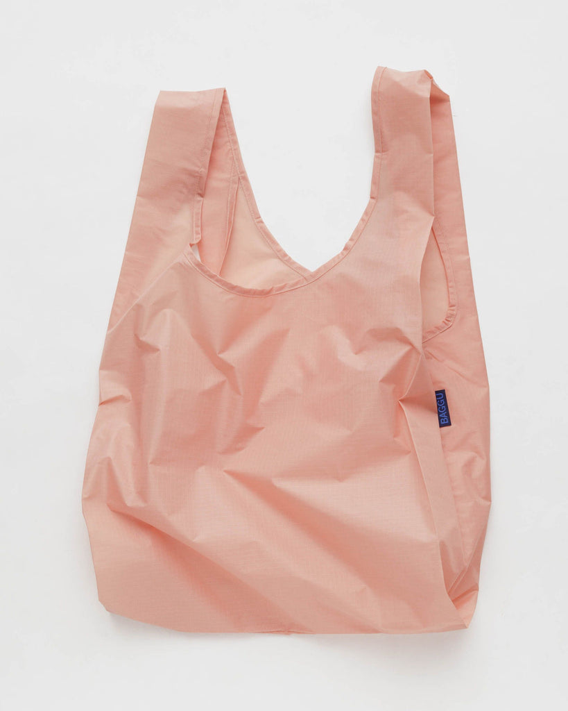 Baggu Reusable Standard Shopping Bag in Mint Pixel Gingham
